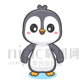 可爱卡通小企鹅