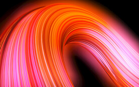 红色抽象拉丝3D立体流体渐变