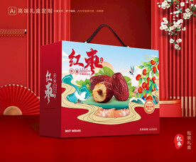 红枣包装 灰枣礼盒