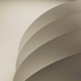 白色波浪线条抽象立体造型