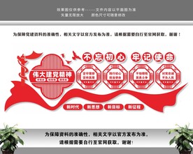 不忘初心牢记使命伟大党建文化墙