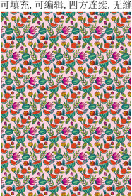 夏季西瓜图案   花卉水果印花