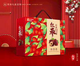 红枣包装 灰枣礼盒