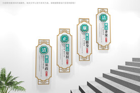 党风廉政建设楼梯文化墙