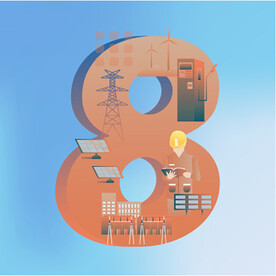 国家电网电力元素数字标题字