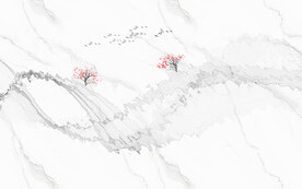 爵士白大理石纹抽象线条背景图