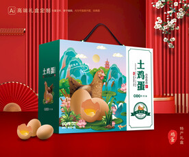 土鸡蛋包装 土特产礼盒