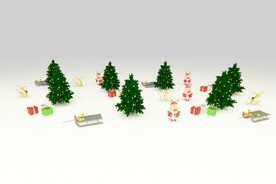 冬天圣诞3D模型