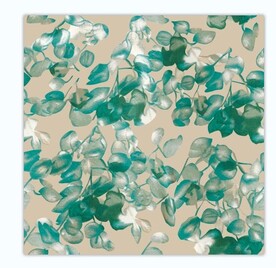 绿花 抽象 数码印花