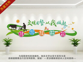 餐厅食堂文化墙