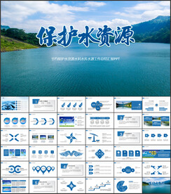 节约用水保护水资源动态PPT