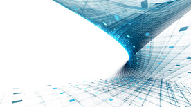 蓝色渐变科技光线背景