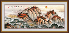 五岳独尊泰山日出