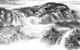 新品 高端中式山水 TiF分层