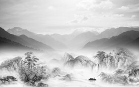 大气 意境中式山水 TiF分层