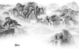 最新 中式高端山水 tif分层