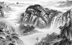 电视 灰色新品山水 TiF分层