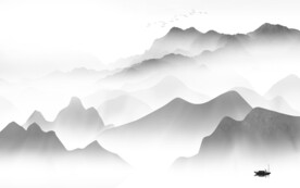 爆款 灰色新品山水 TiF分层