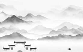 意境 灰色新品山水 TiF分层