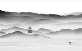 新品 最新灰色山水 TiF分层