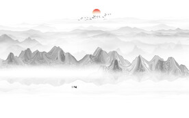 新中式意境山水画