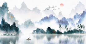 意境山水画