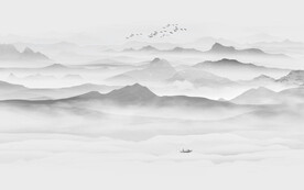 新中式水墨山水画