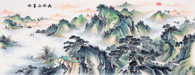 水墨山水画