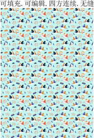 可爱小猫 卡通猫咪 童趣印花