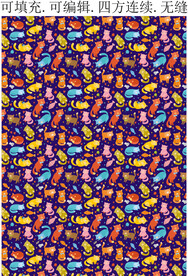 小猫 图案 卡通猫咪 