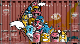 工装集装箱涂鸦