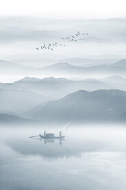 意境水墨玄关画