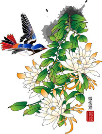 花鸟矢量图