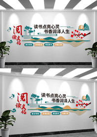 校园阅读文化墙