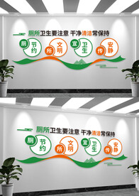 公共厕所文化墙标语