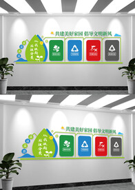 垃圾分类文化墙标语