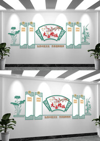 中医文化墙形象墙设计