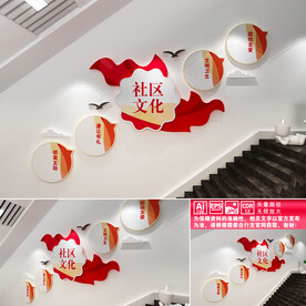 社区文化楼道文化墙