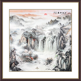 江山如画旭日东升