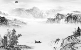 高雅 意境灰色山水 TiF分层