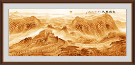 金色国画长城