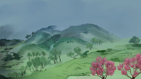 手绘风景