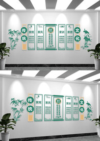 家风家训倡导文明新风文化墙