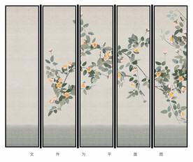 写意花鸟壁纸壁画