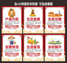 新农村建设文化海报