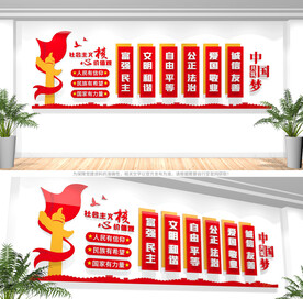 社会主义核心价值观文化墙