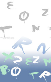 抽象笔刷字母定位