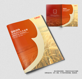 红色投资金融公司画册封面