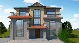 别墅建筑外观设计案例效果图