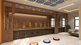 家里佛堂室内设计案例效果图